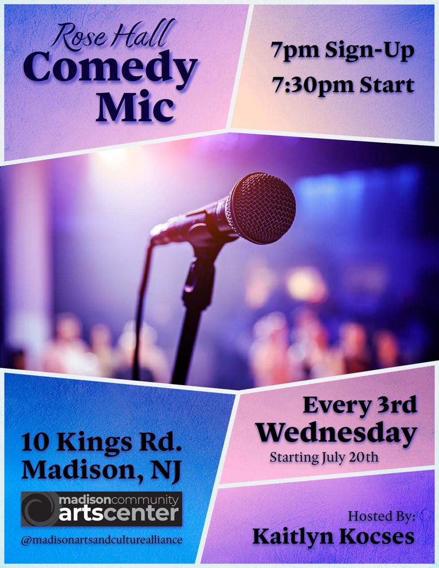 Rose Hall Comedy Open Mic-- Wednesday April 17 2024 |  Signup 7:00 pm/ Show 7:30 pm