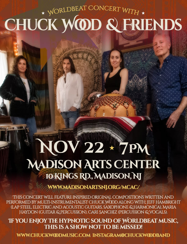 Chuck Wood and Friends | Worldbeat Music | Wednesday November 22 | 7:00 pm