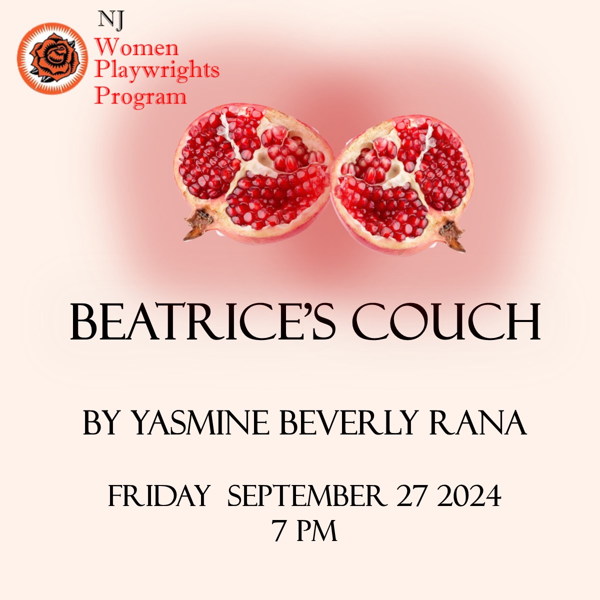 New Jersey Women Playwrights Program | Beatrice's Couch | Friday September 27 2024 | 7:00 pm